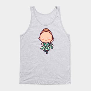 Cute Scottish Folk Dancer Girl Tank Top